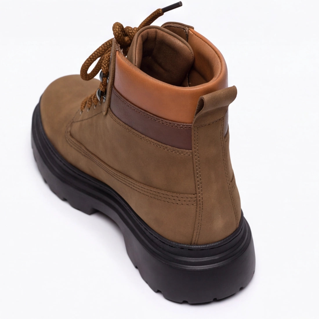 OR040 Bottines Randonnée Homme - Cuir Marron