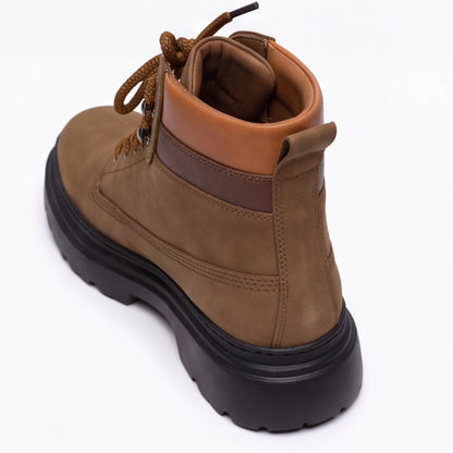 OR040 Bottines Randonnée Homme - Cuir Marron