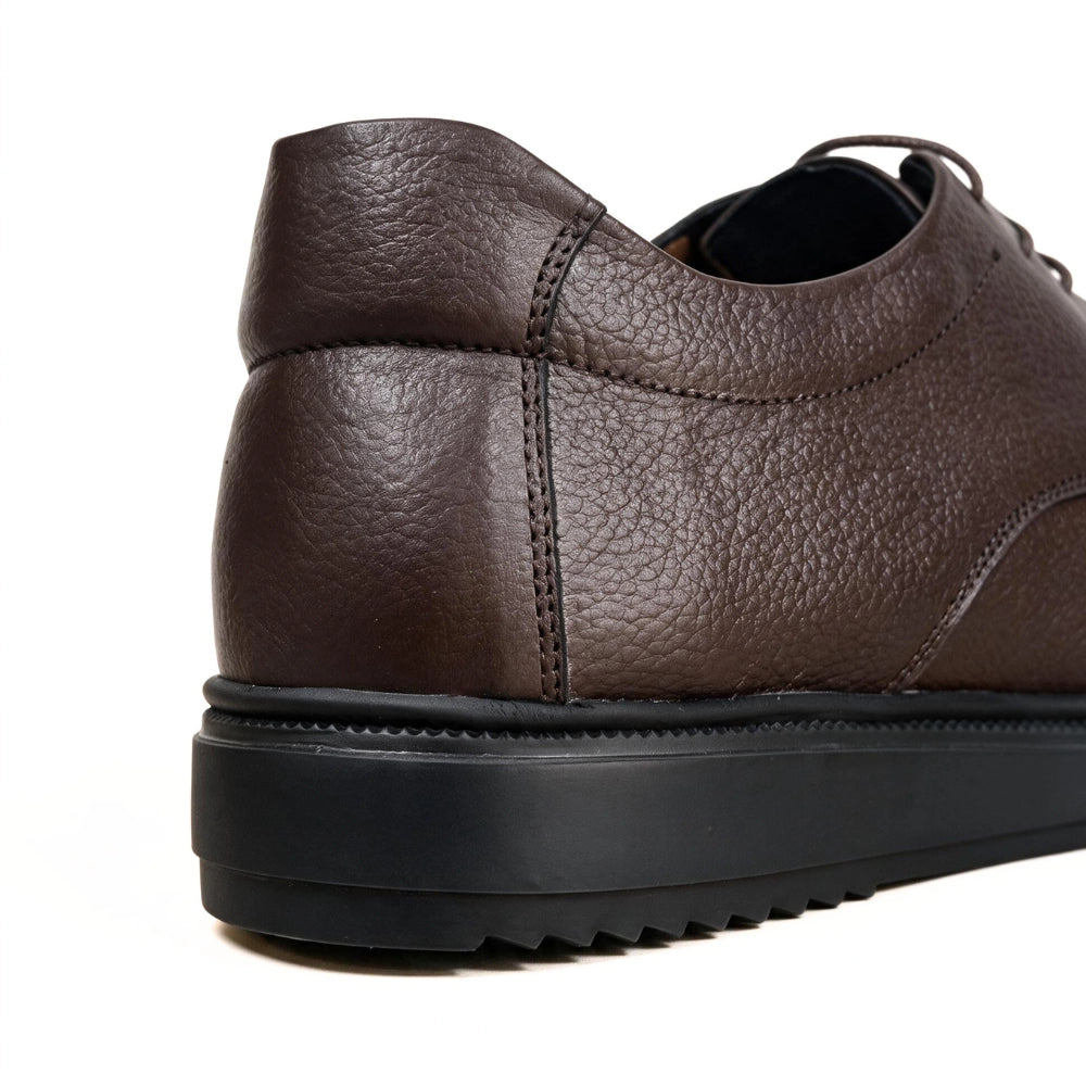 OR018 Derby Casual Homme - Cuir Marron