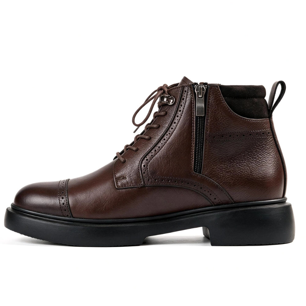 OR10 Bottines Richelieu Homme – Cuir Marron