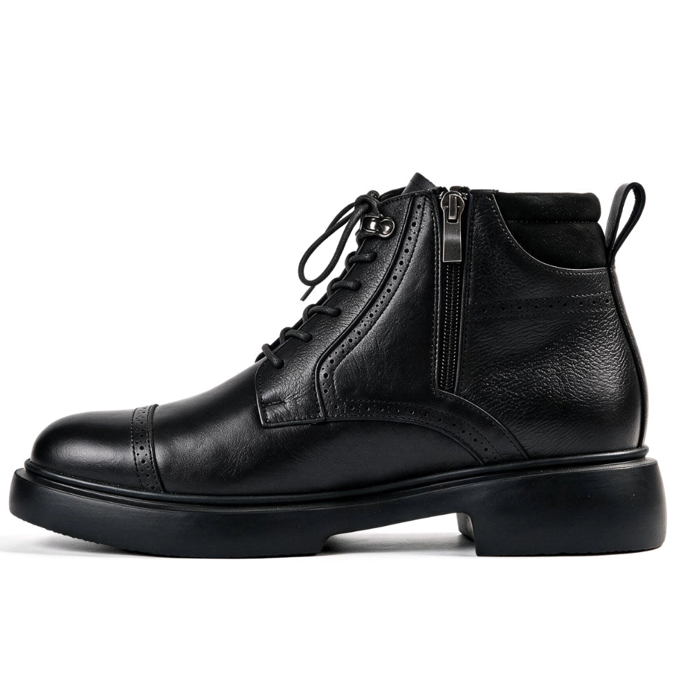 OR10 Bottines Richelieu Homme – Cuir Noir
