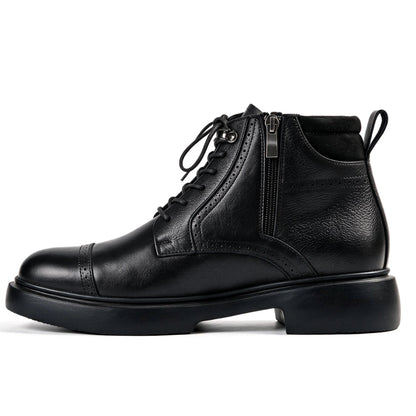 OR10 Bottines Richelieu Homme – Cuir Noir