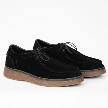 OR17 : Derby Mocassin en Daim Noir
