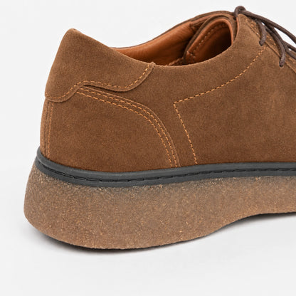 OR17 : Derby Mocassin en Daim Marron