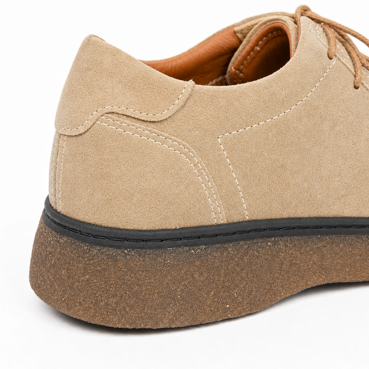 OR17 : Derby Mocassin en Daim Beige