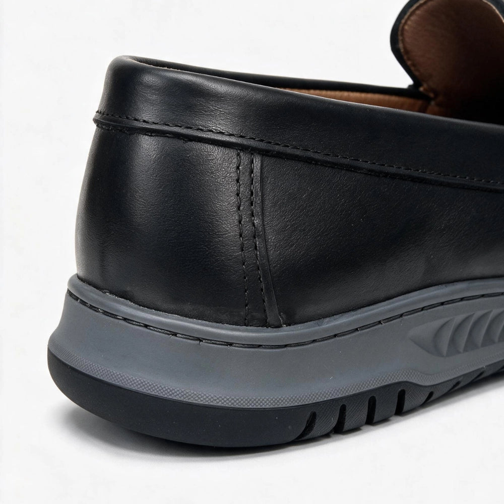 OR106 Mocassins Homme - Cuir Noir