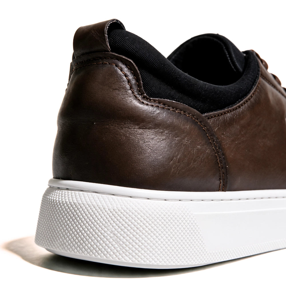 OR53 Sneakers Urbaines Homme- Cuir Marron