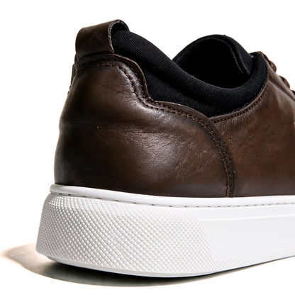 OR53 Sneakers Urbaines Homme- Cuir Marron