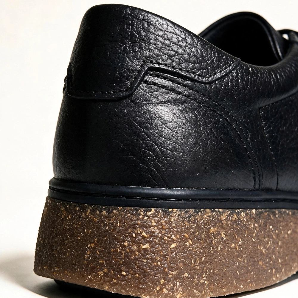 OR16 : Derby Mocassin En Cuir Noir