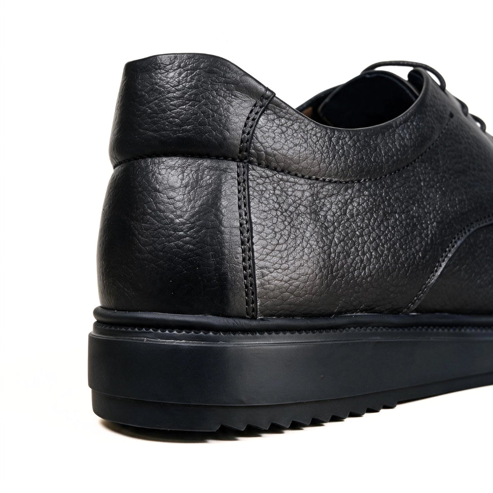 OR018 Derby Casual Homme - Cuir Noir