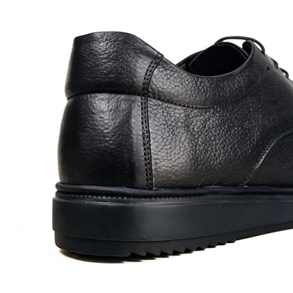 OR018 Derby Casual Homme - Cuir Noir
