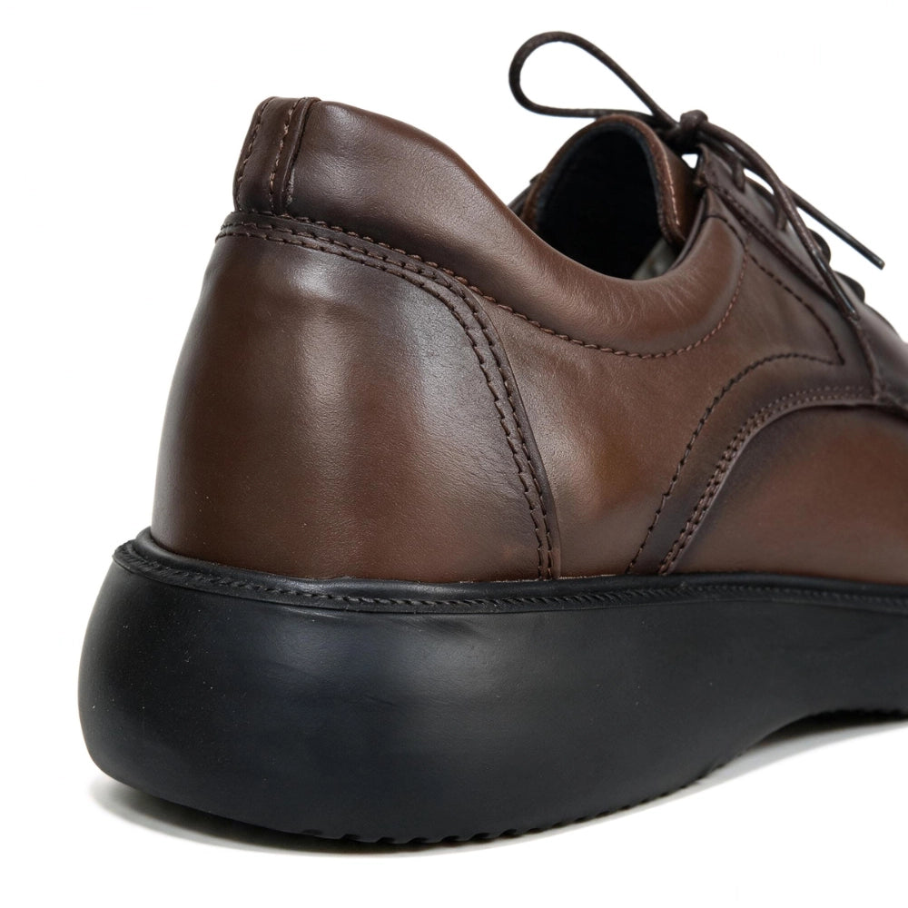 OR016 Derby Sport Chic Homme - Cuir Marron