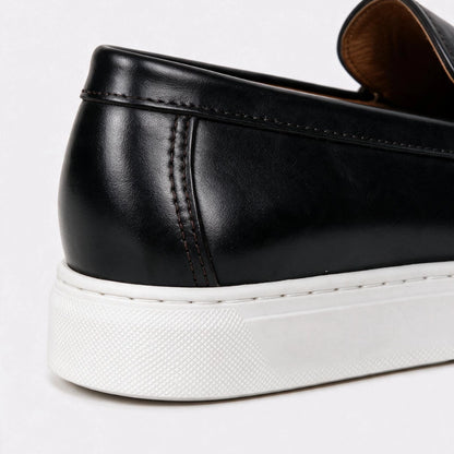 OR107 Mocassin En Cuir Noir