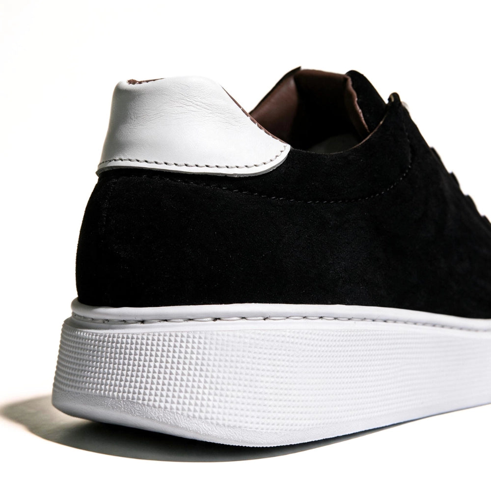 OR57 Sneakers Homme en Daim Noir