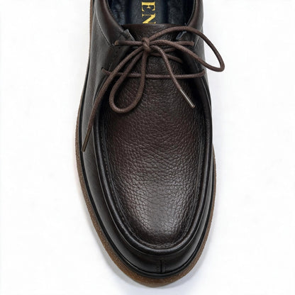 OR16 : Derby Mocassin En Cuir Marron