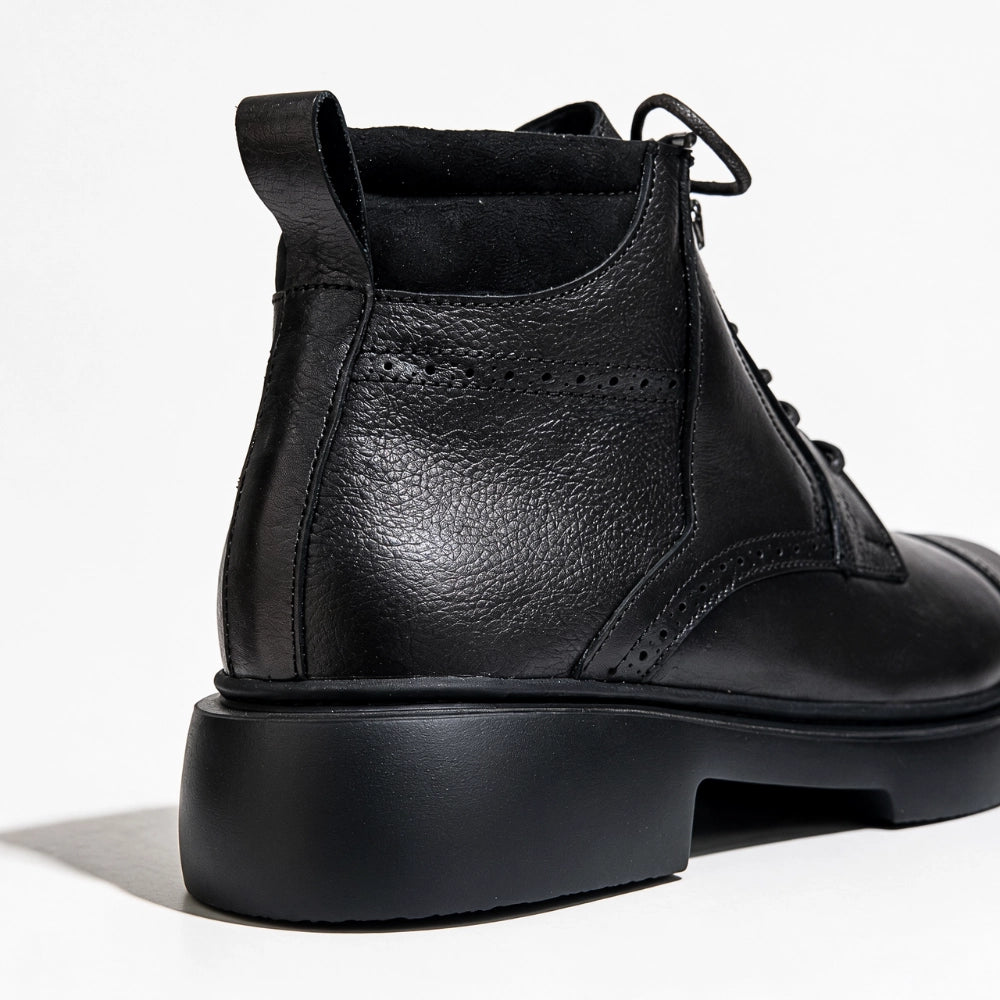 OR10 Bottines Richelieu Homme – Cuir Noir