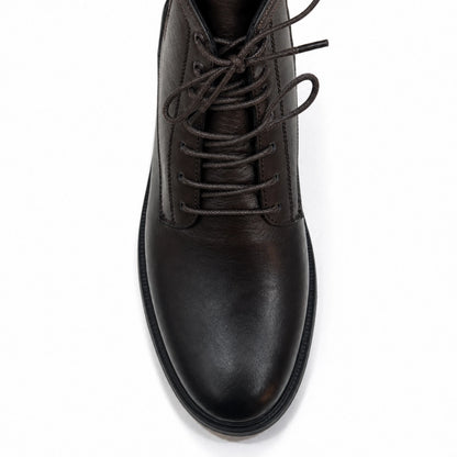 OR119 Bottines Lacées Homme - Cuir Marron