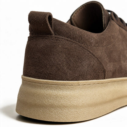 OR61 Sneakers Élégantes Homme - Daim Marron