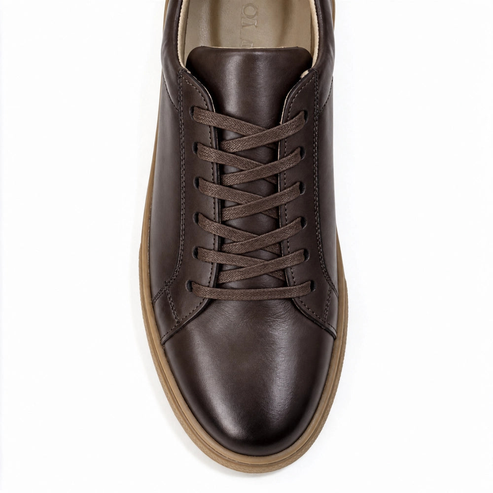 OR033 Baskets de Ville Homme - Cuir Marron