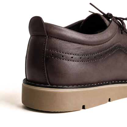 OR104 Chaussure Semelle Gomme – Cuir Marron