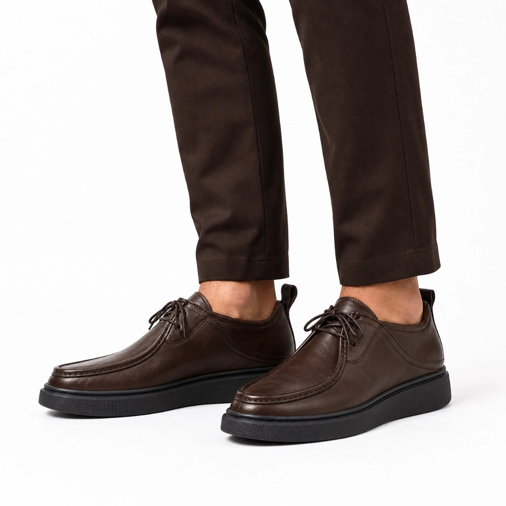 OR84 Derby Casual ORENO Homme - Cuir Marron