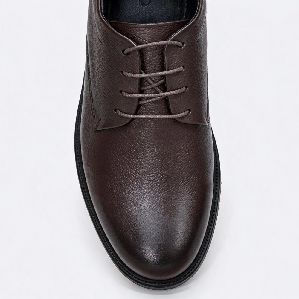 OR018 Derby Casual Homme - Cuir Marron