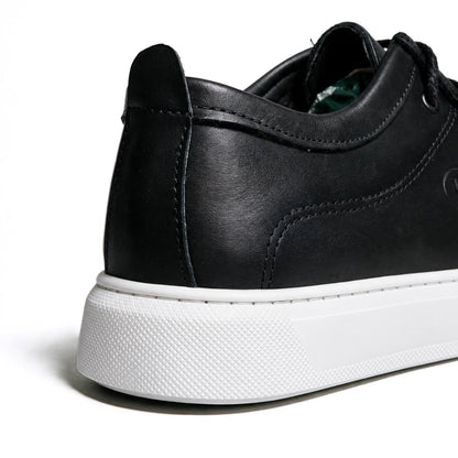 OR011 Chaussure Semelle Blanche - Cuir Noir