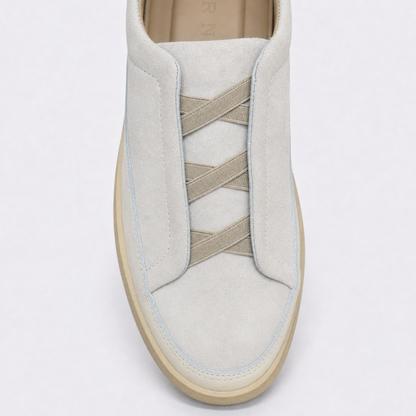 OR26 Baskets Sans Lacets Homme - Cuir Beige
