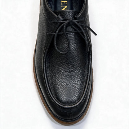 OR16 : Derby Mocassin En Cuir Noir