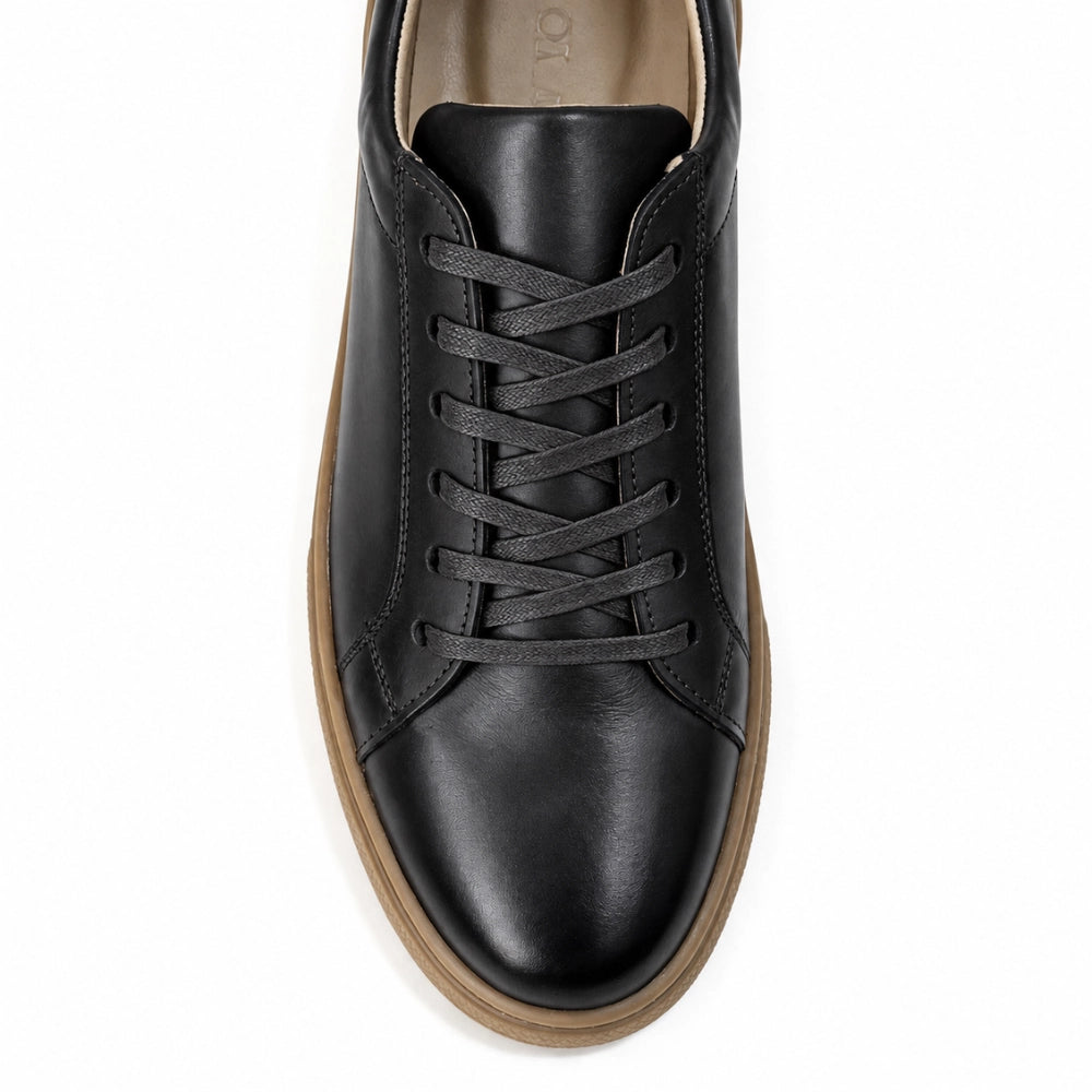 OR033 Baskets de Ville Homme - Cuir Noir