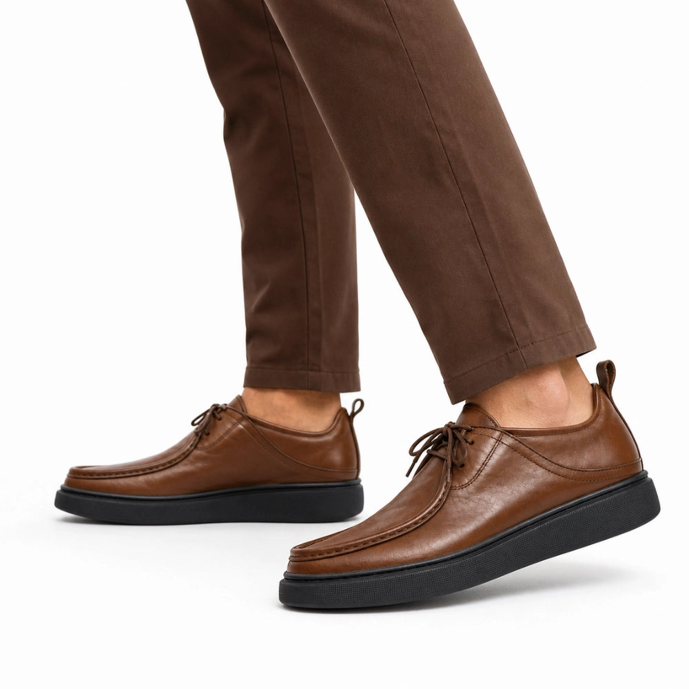 OR84 Derby Casual ORENO Homme - Cuir Tabac