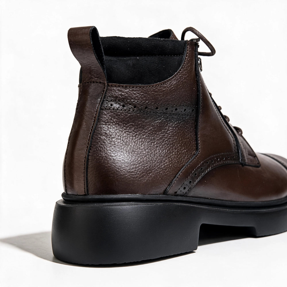 OR10 Bottines Richelieu Homme – Cuir Marron