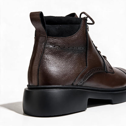 OR10 Bottines Richelieu Homme – Cuir Marron