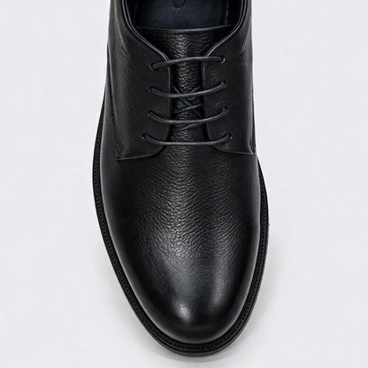OR018 Derby Casual Homme - Cuir Noir