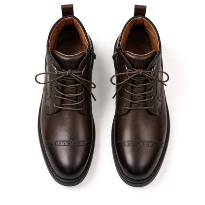 OR10 Bottines Richelieu Homme – Cuir Marron