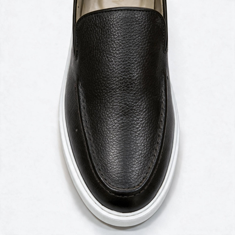 OR102 Mocassins Sneakers Homme - Cuir Noir