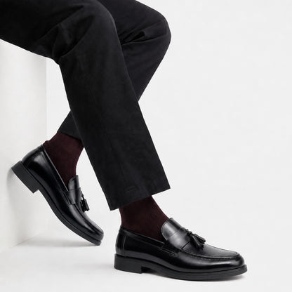OR75 Tassel Loafers Homme – Cuir Noir