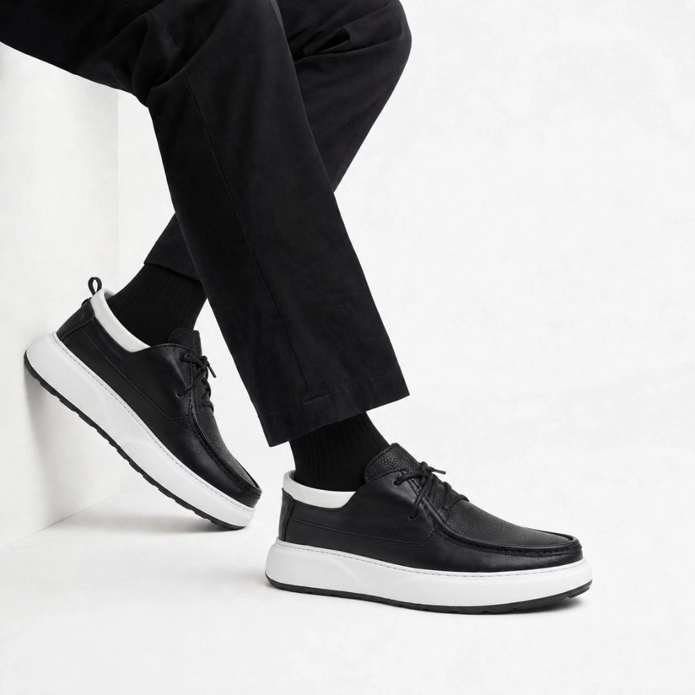 OR413 Derby Casual Homme - Cuir Noir