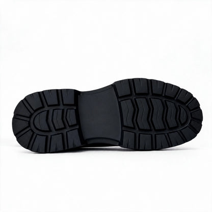 OR040 Bottines Randonnée Homme - Cuir Noir