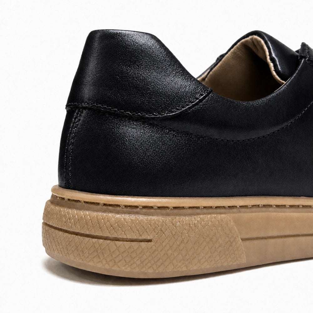 OR033 Baskets de Ville Homme - Cuir Noir