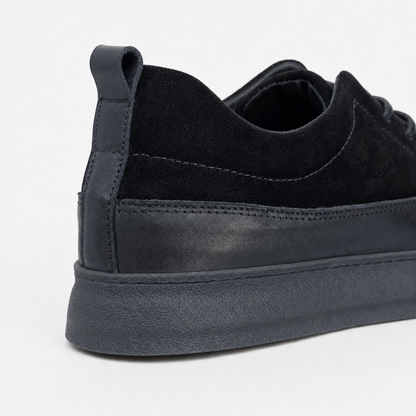 OR26 Baskets Sans Lacets Homme - Cuir Noir