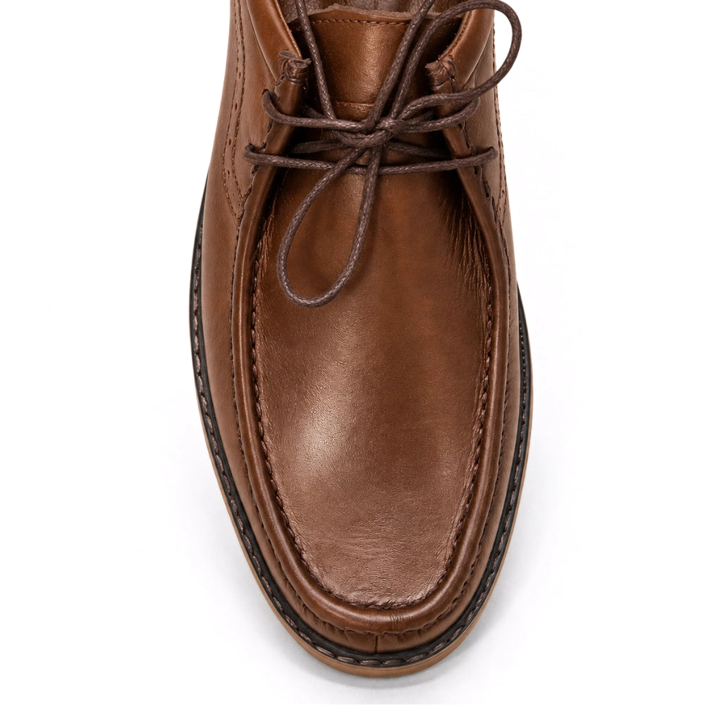 OR104 Chaussure Semelle Gomme – Cuir Tabac
