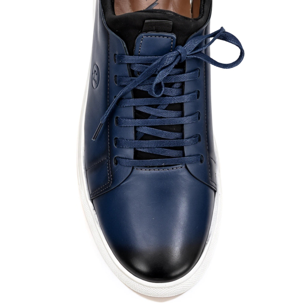 OR53 Sneakers Urbaines Homme- Cuir Bleu Marine