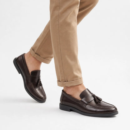 OR75 Tassel Loafers Homme – Cuir Marron