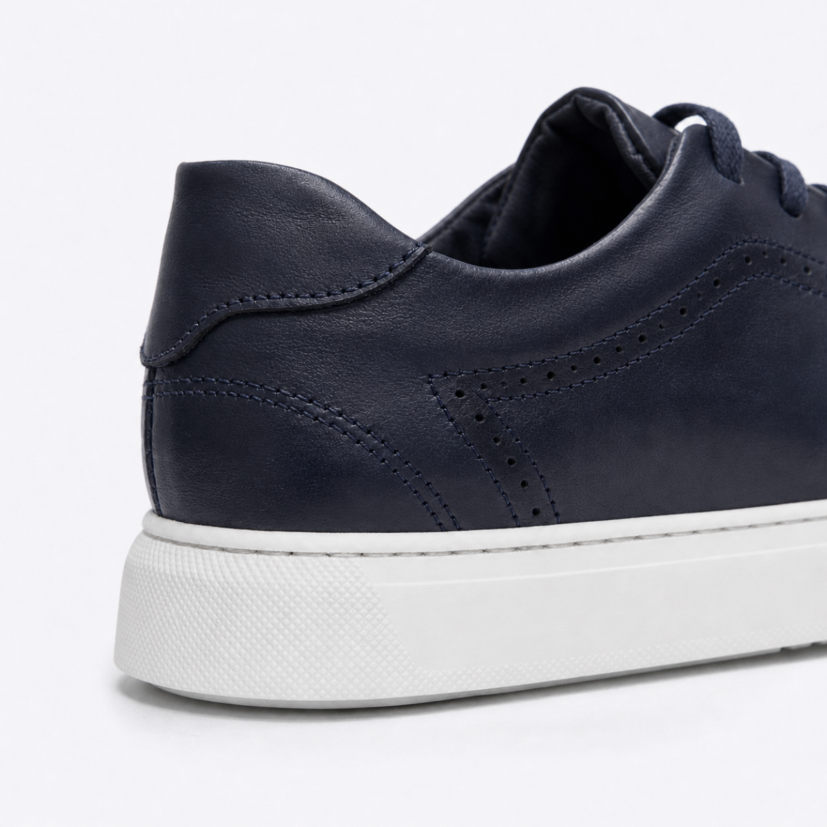 OR448 Sneakers Élégantes Homme - Cuir Bleu Marine