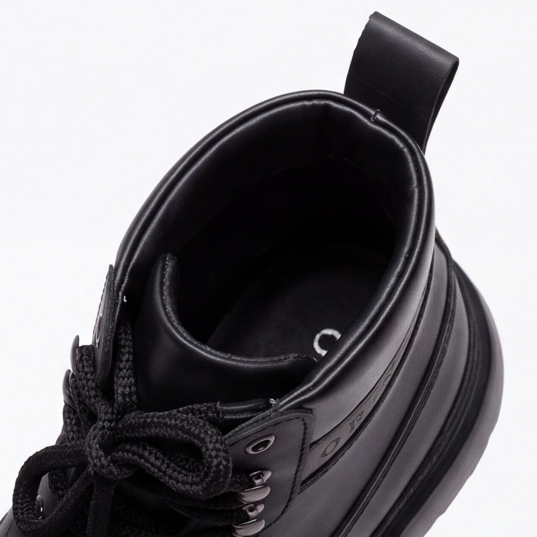 OR040 Bottines Randonnée Homme - Cuir Noir