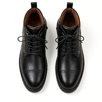 OR10 Bottines Richelieu Homme – Cuir Noir