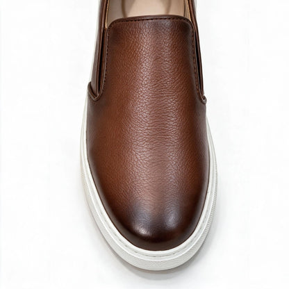 OR96 Ballerine En cuir Tabac