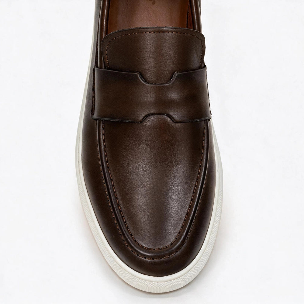 OR107 Mocassin En Cuir Marron