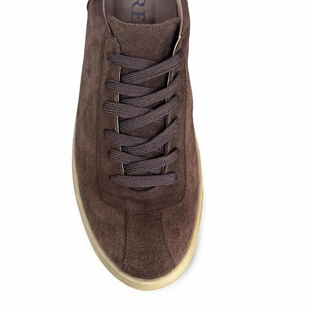 OR61 Sneakers Élégantes Homme - Daim Marron